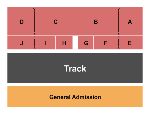 Sussex County Fairgrounds GA/Reserved Seating Chart