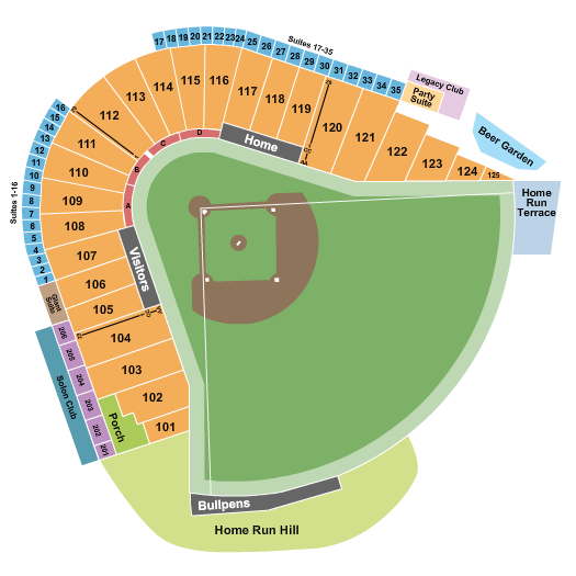Sutter Health Park Baseball Seating Chart