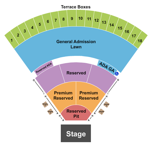 Sweetland Amphitheatre at Boyd Park Seating Chart