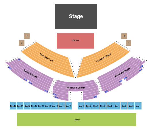 Sweetland Amphitheatre at Boyd Park Endstage GA Pit Seating Chart