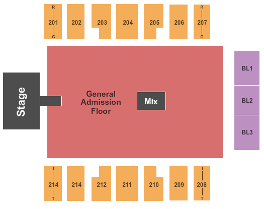 Dacotah Bank Center Brantley Gilbert Seating Chart