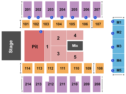 Dacotah Bank Center Brett Young Seating Chart