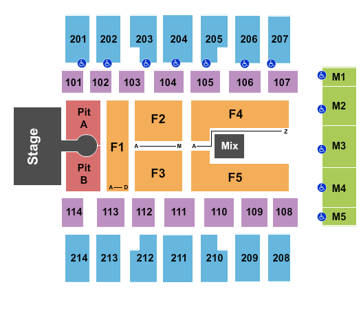 Dacotah Bank Center Cole Swindle Seating Chart