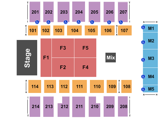 Dacotah Bank Center Endstage-3 Seating Chart