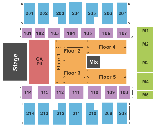 Dacotah Bank Center Miranda Lambert Seating Chart