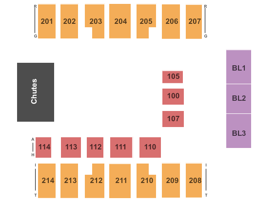 Dacotah Bank Center PBR Seating Chart