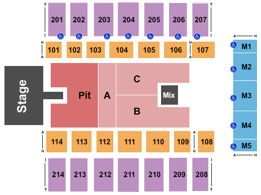 Dacotah Bank Center Parker McCollum Seating Chart