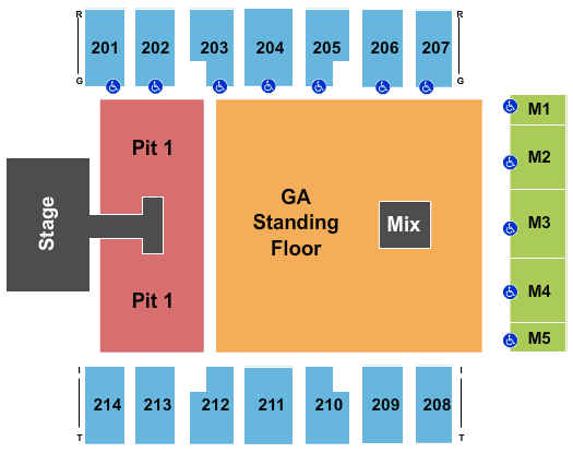 Dacotah Bank Center Thomas Rhett Seating Chart