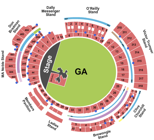 Sydney Cricket Grounds U2 Seating Chart