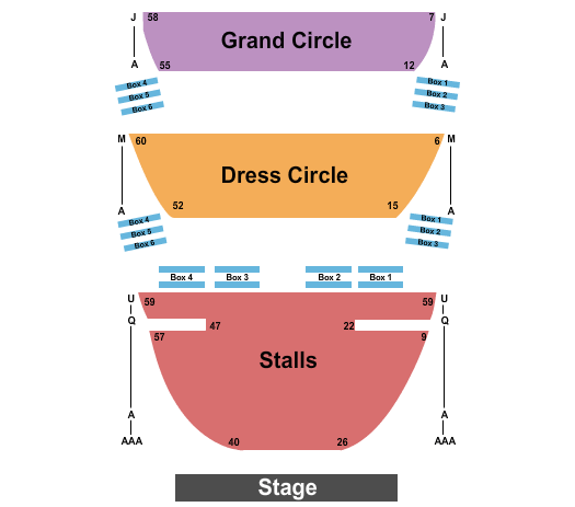 Sydney Lyric Theatre End Stage Seating Chart