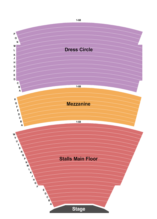 Sydney State Theatre Endstage Seating Chart