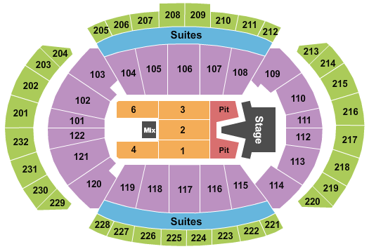 T-Mobile Center AJR Seating Chart