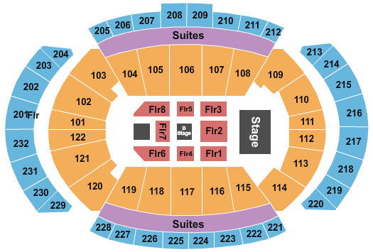 T-Mobile Center Air1 Worship Seating Chart