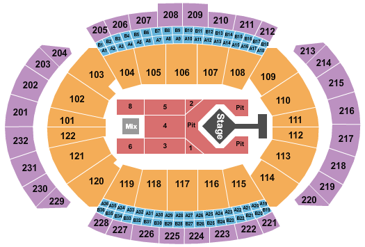 T-Mobile Center Blink 182 Seating Chart