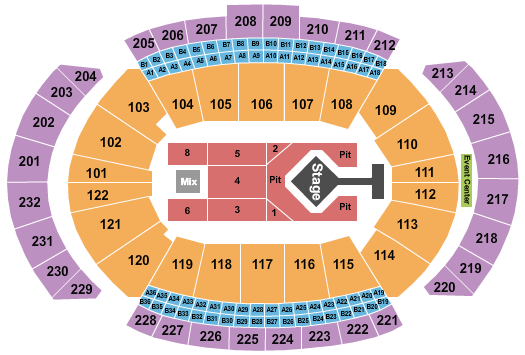 T-Mobile Center Blink 182 Seating Chart