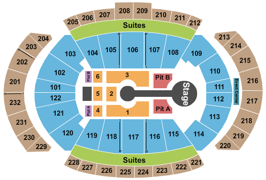 T-Mobile Center Seating Chart