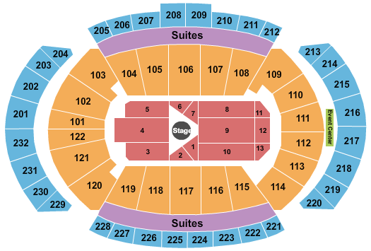 T-Mobile Center Center Stage 4 Seating Chart
