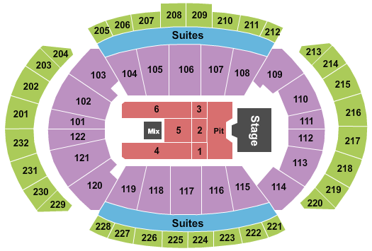 T-Mobile Center Dierks Bentley Seating Chart