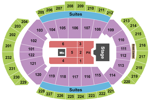 T-Mobile Center Dierks Bentley Seating Chart