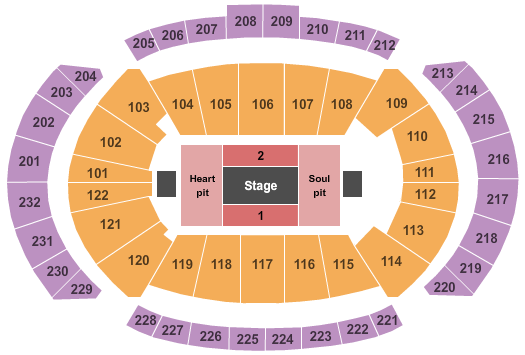 T-Mobile Center Eric Church 2 Seating Chart