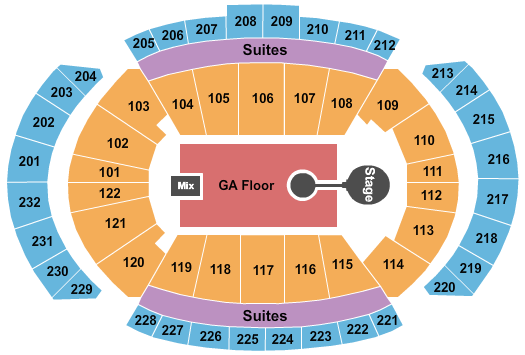 T-Mobile Center Kid Cudi Seating Chart
