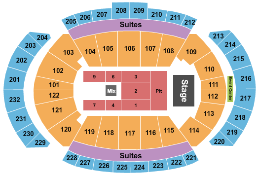 T-Mobile Center Korn Seating Chart