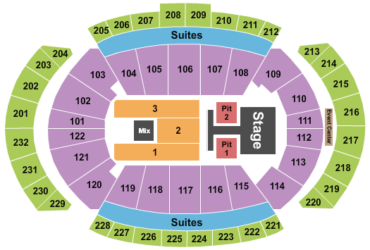 T-Mobile Center Luke Bryan Seating Chart