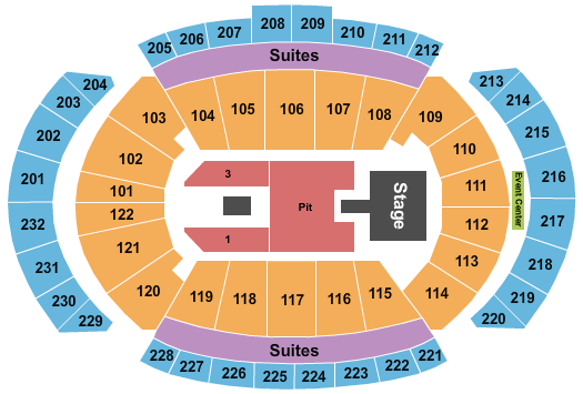 T-Mobile Center Papa Roach Seating Chart