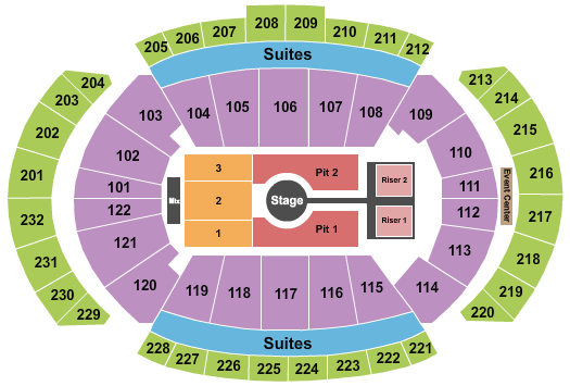 T-Mobile Center Peso Pluma Seating Chart