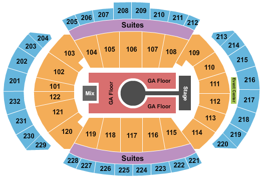 T-Mobile Center Rod Wave Seating Chart