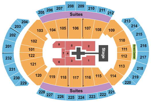 T-Mobile Center TobyMac Seating Chart