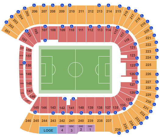 Huntington Bank Stadium Soccer Seating Chart