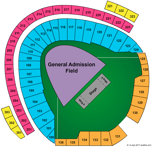 Charles Schwab Field Omaha Red Sky Festival GA Seating Chart