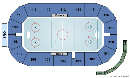 Frank Perrotti Jr. Arena at M&T Bank Arena Hockey Seating Chart