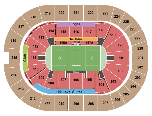 TD Coliseum Lacrosse Seating Chart