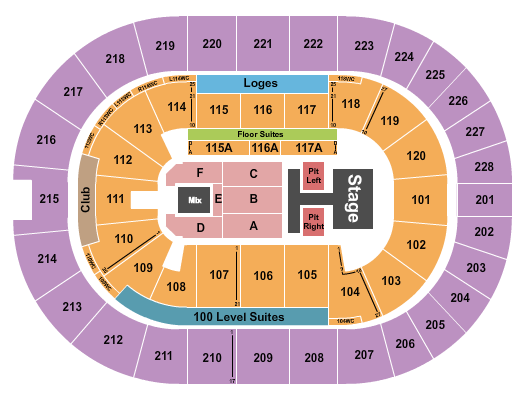 TD Coliseum Old Dominion Seating Chart