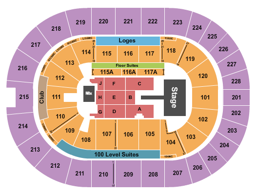 TD Coliseum Seating Chart