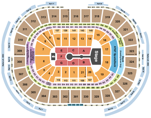 Ariana Grande TD Garden Seating Chart