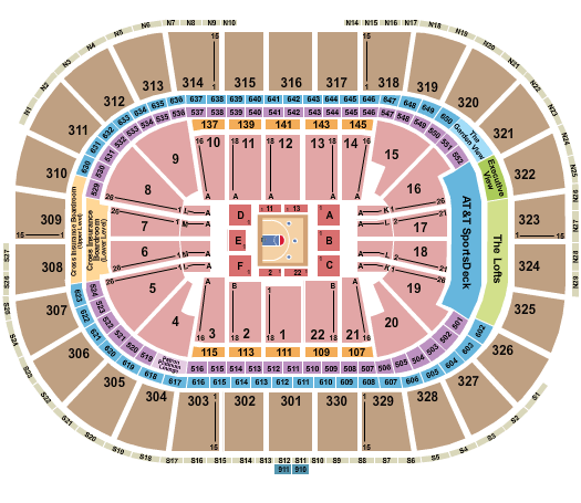TD Garden Big3 Basketball Seating Chart