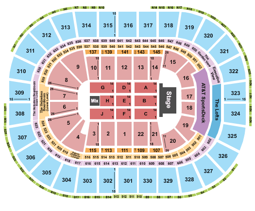 Fleetwood Mac Seating Chart