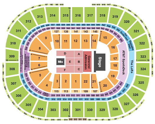 seating chart for TD Garden - Bruce Springsteen - eventticketscenter.com