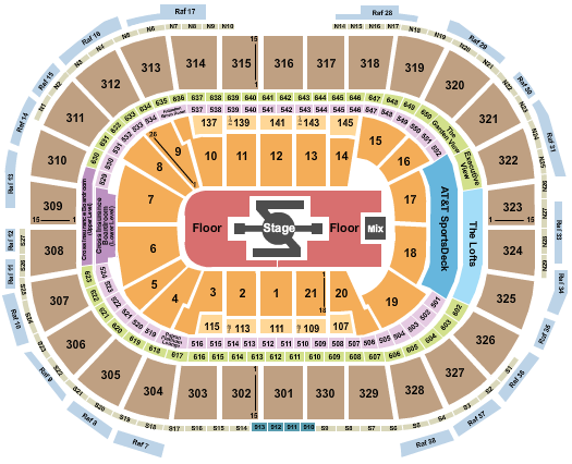 TD Garden Burna Boy Seating Chart