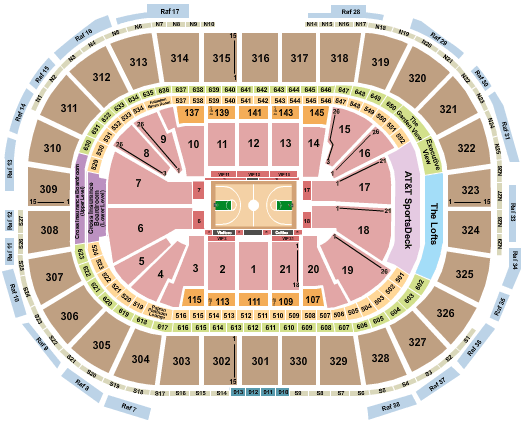 TD Garden Celtics Seating Chart