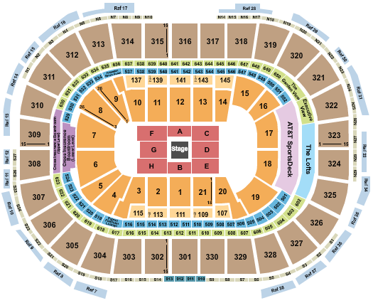 TD Garden CenterStage Seating Chart