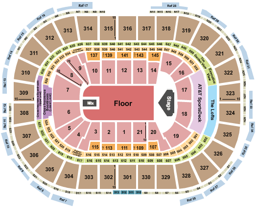 TD Garden Chance the Rapper Seating Chart