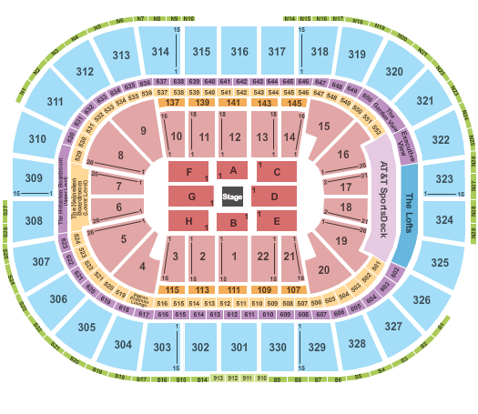 TD Garden Comedy Get Down Tour Seating Chart