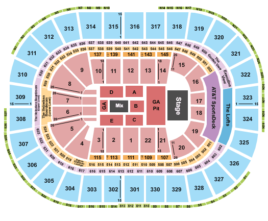 TD Garden Dead and Company Seating Chart