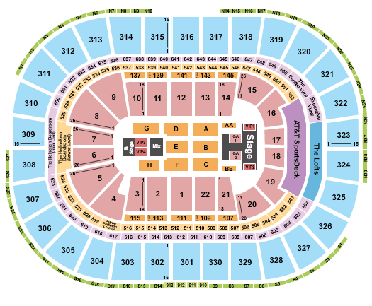 TD Garden Demi Lovato Seating Chart