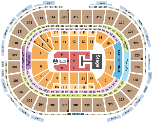 TD Garden Descendants & Zombies Seating Chart