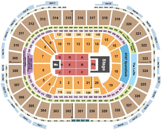 TD Garden Seating Chart